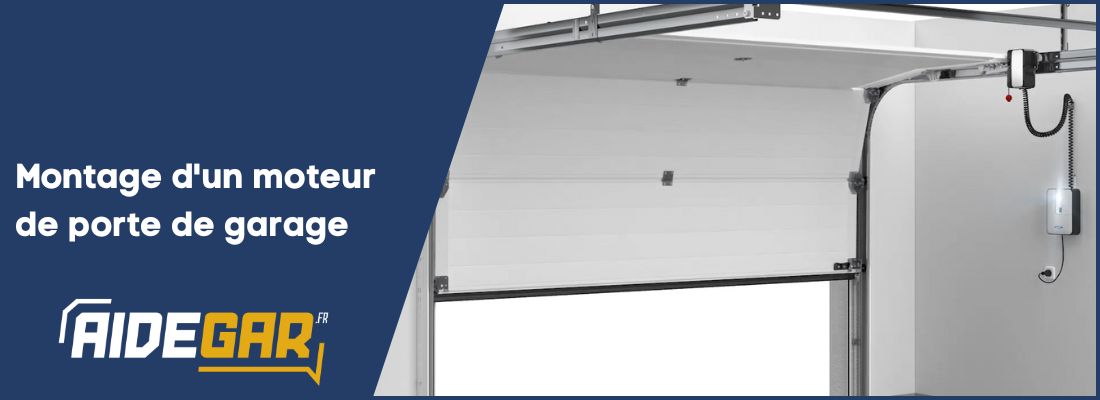 Montage d'un moteur de porte de garage